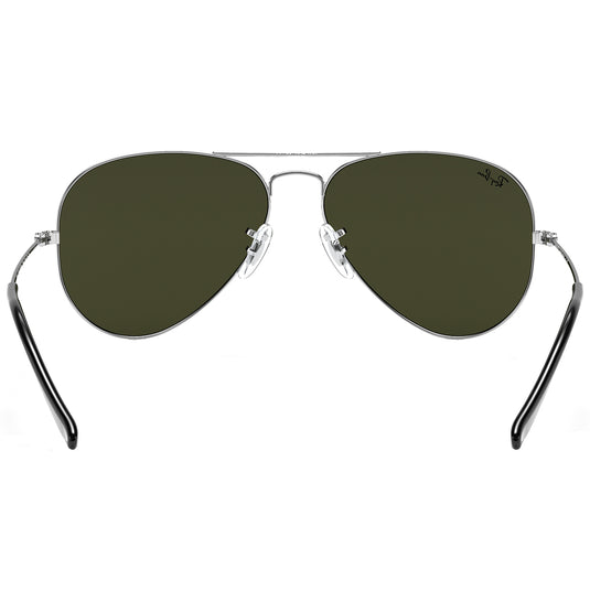 Ray-Ban Aviator Mirror Sunglasses - Polished Silver/Silver 5