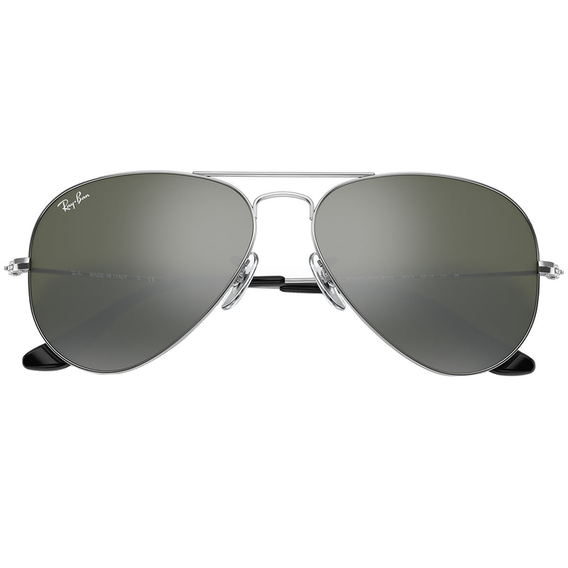 Load image into Gallery viewer, Ray-Ban Aviator Mirror Sunglasses - Polished Silver/Silver 6
