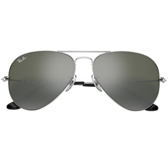 Ray-Ban Aviator Mirror Sunglasses - Polished Silver/Silver 6