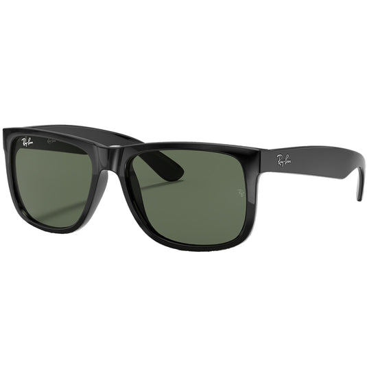 Ray-Ban Justin Classic Sunglasses - Polished Black/Green 1