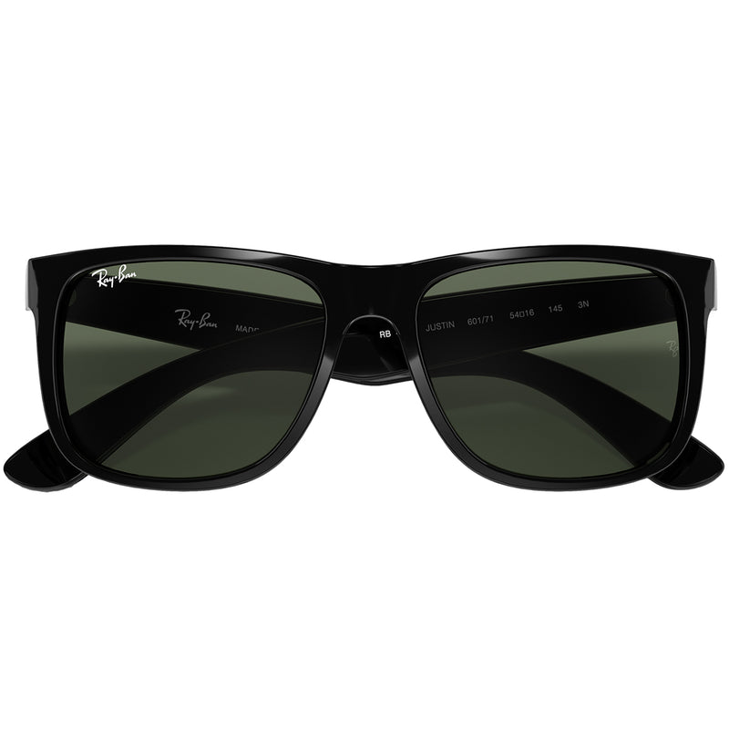 Load image into Gallery viewer, Ray-Ban Justin Classic Sunglasses - Polished Black/Green 6
