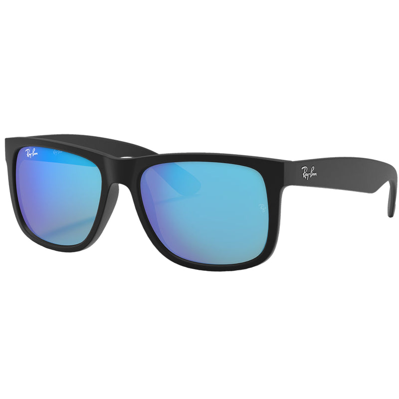 Load image into Gallery viewer, Ray-Ban Justin Color Mix Mirror Sunglasses - Matte Black/Blue 1
