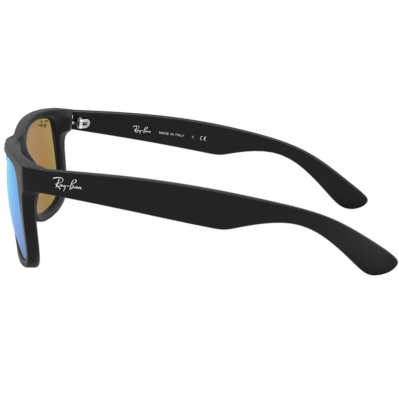 Load image into Gallery viewer, Ray-Ban Justin Color Mix Mirror Sunglasses - Matte Black/Blue 4

