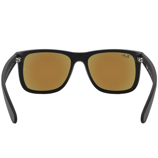 Ray-Ban Justin Color Mix Mirror Sunglasses - Matte Black/Blue 5