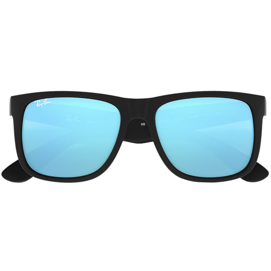 Ray-Ban Justin Color Mix Mirror Sunglasses - Matte Black/Blue 6
