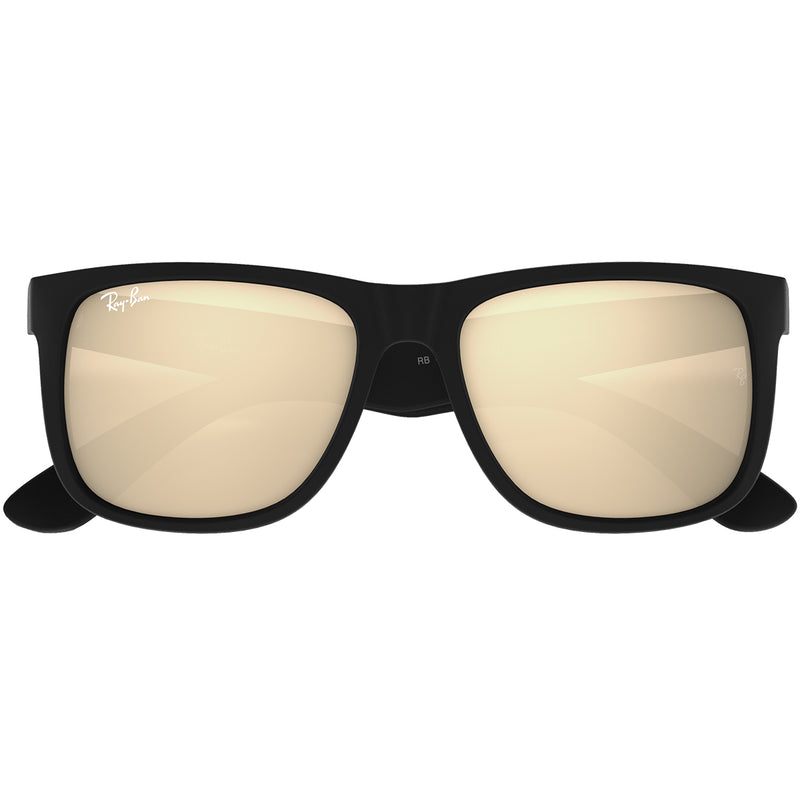 Load image into Gallery viewer, Ray-Ban Justin Color Mix Mirror Sunglasses - Matte Black/Gold 6
