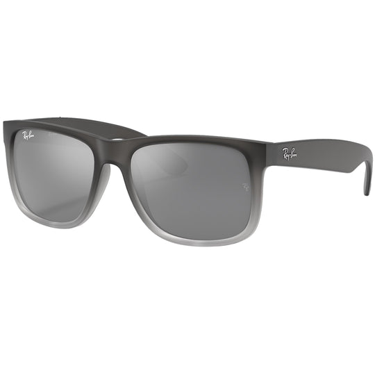 Ray-Ban Justin Classic Mirror Sunglasses - Matte Gray/Silver