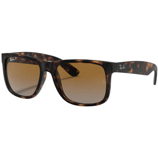 Ray-Ban Justin Classic Polarized Sunglasses - Matte Havana/Brown 1