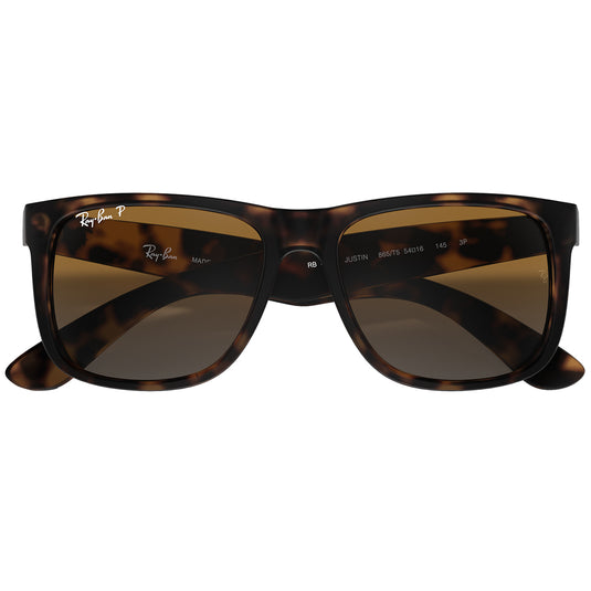 Ray-Ban Justin Classic Polarized Sunglasses - Matte Havana/Brown 6