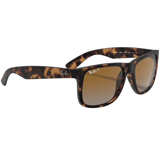 Ray-Ban Justin Classic Polarized Sunglasses - Matte Havana/Brown 3