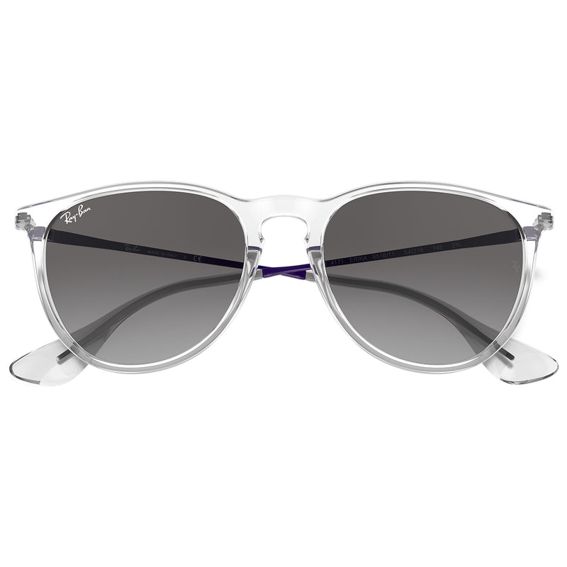 Load image into Gallery viewer, Ray-Ban Erika Color Mix Sunglasses - Polished Transparent/Gray 6
