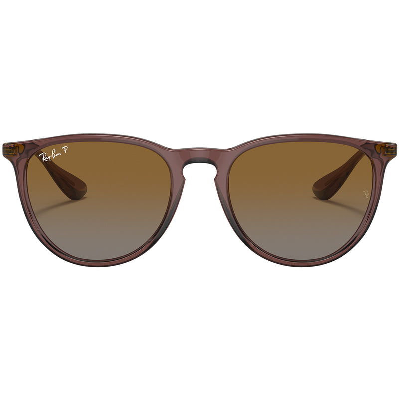 Load image into Gallery viewer, Ray-Ban Erika Classic Polarized Sunglasses - Polished Transparent Dark Brown/Brown 2
