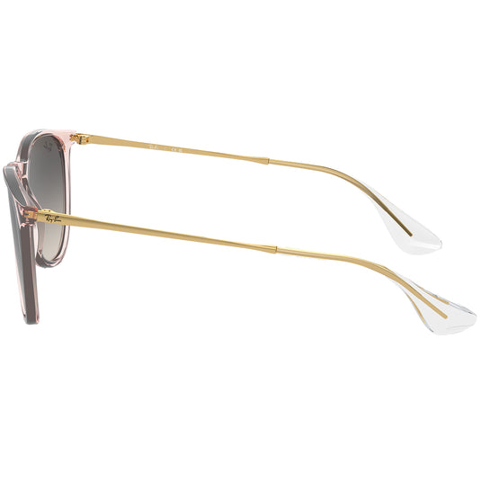 Ray-Ban Erika Classic Sunglasses - Polished Transparent Pink/Gray 4