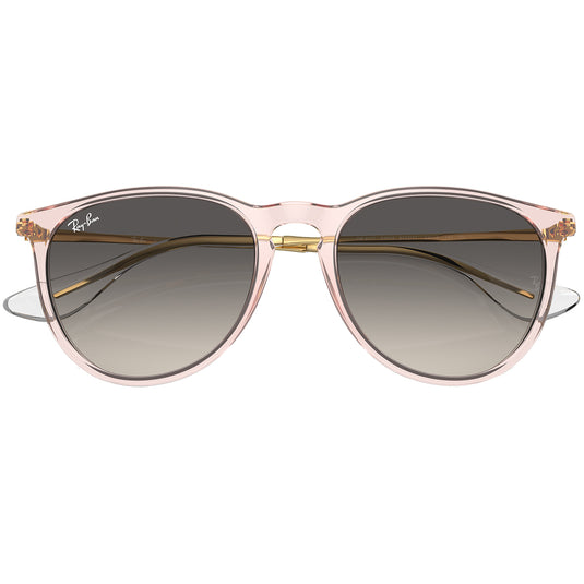Ray-Ban Erika Classic Sunglasses - Polished Transparent Pink/Gray 6