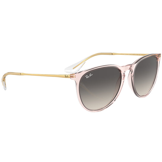 Ray-Ban Erika Classic Sunglasses - Polished Transparent Pink/Gray 3