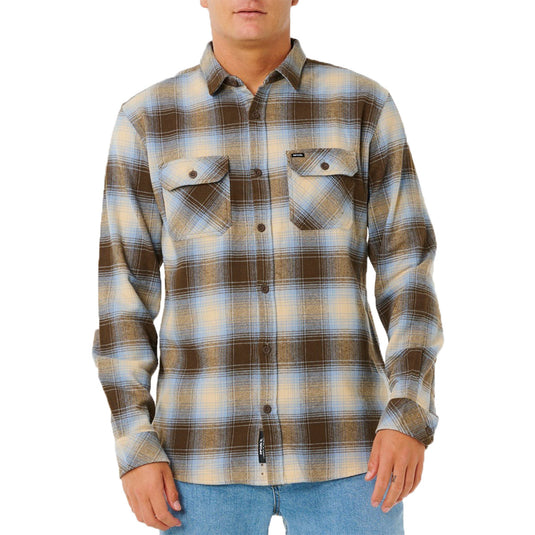 Rip Curl Count Long Sleeve Button-Up Flannel Shirt 1