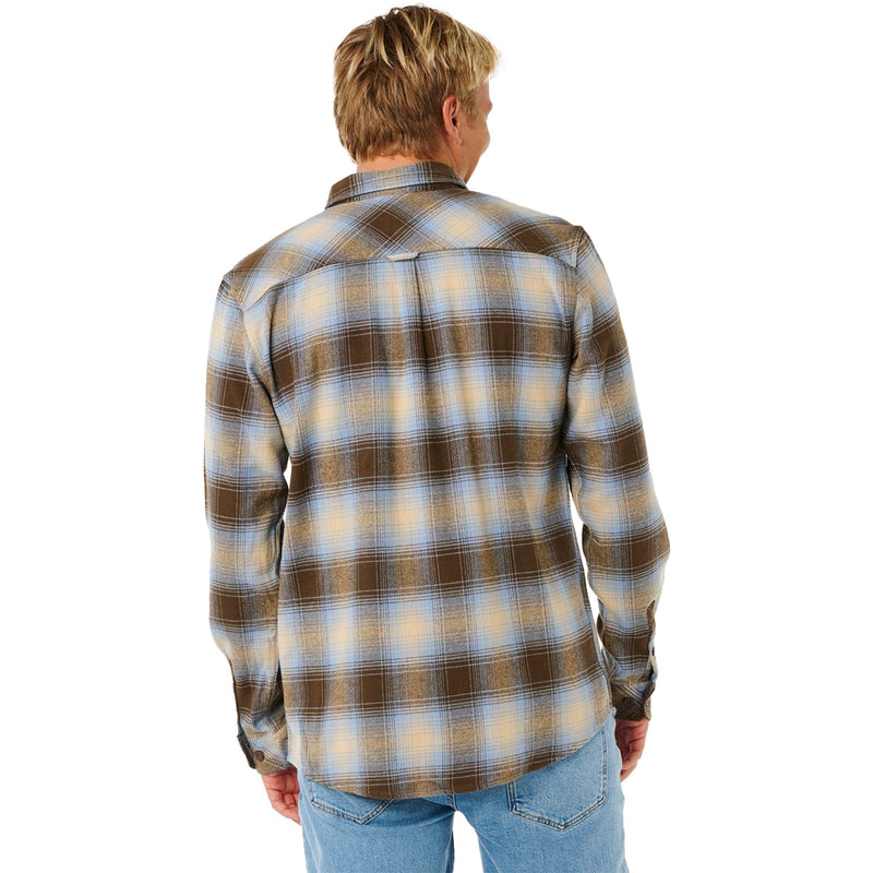 Load image into Gallery viewer, Rip Curl Count Long Sleeve Button-Up Flannel Shirt 2
