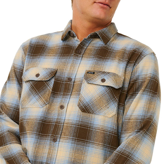 Rip Curl Count Long Sleeve Button-Up Flannel Shirt 4