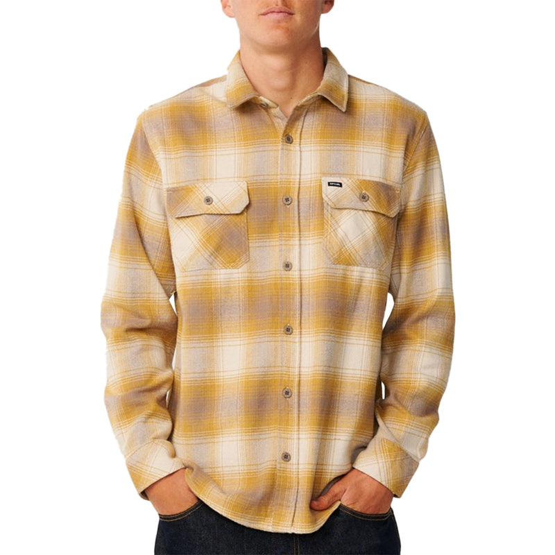Load image into Gallery viewer, Rip Curl Count Long Sleeve Button-Up Flannel Shirt 1
