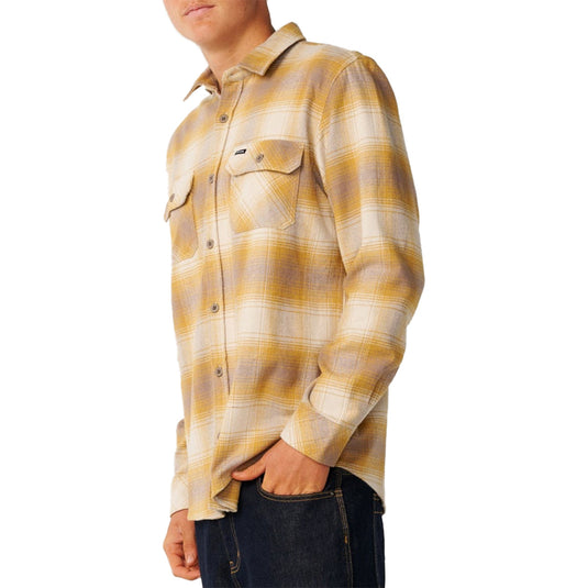 Rip Curl Count Long Sleeve Button-Up Flannel Shirt 3