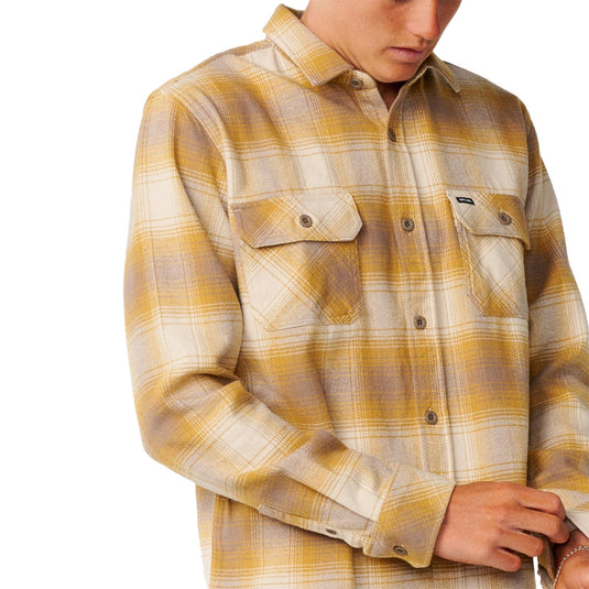 Rip Curl Count Long Sleeve Button-Up Flannel Shirt 4