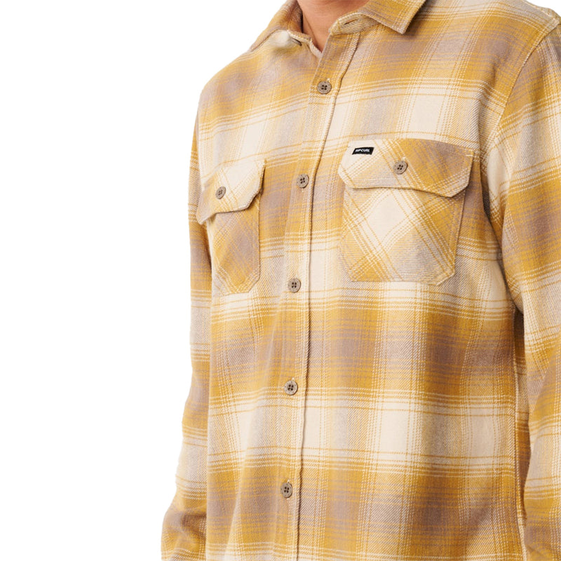 Load image into Gallery viewer, Rip Curl Count Long Sleeve Button-Up Flannel Shirt 5
