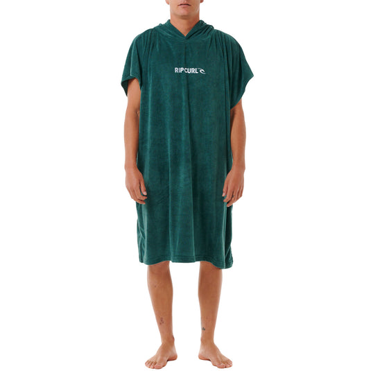 Rip Curl Brand Hooded Towel Changing Poncho - Blue Green 1