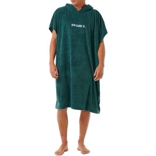 Rip Curl Brand Hooded Towel Changing Poncho - Blue Green 3