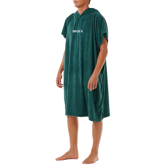 Rip Curl Brand Hooded Towel Changing Poncho - Blue Green 4