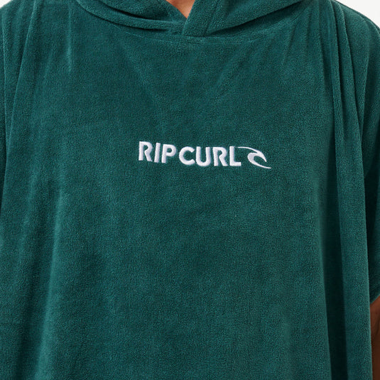 Rip Curl Brand Hooded Towel Changing Poncho - Blue Green 5