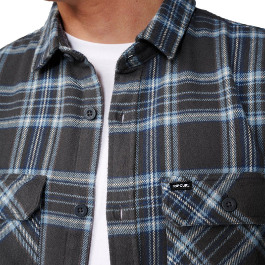 Rip Curl Griffin Long Sleeve Button-Up Flannel Shirt 4