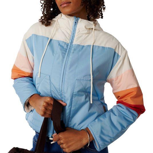 Rip Curl Women's Keepsakes Hooded Zip-Up Bomber Jacket 5