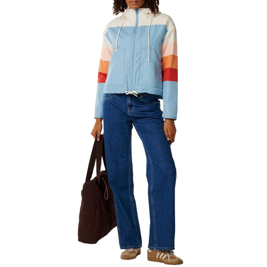 Rip Curl Women's Keepsakes Hooded Zip-Up Bomber Jacket 6