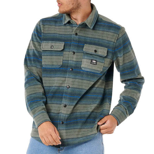 Rip Curl Fun Times Long Sleeve Snap-Button Polar Fleece Shirt 1