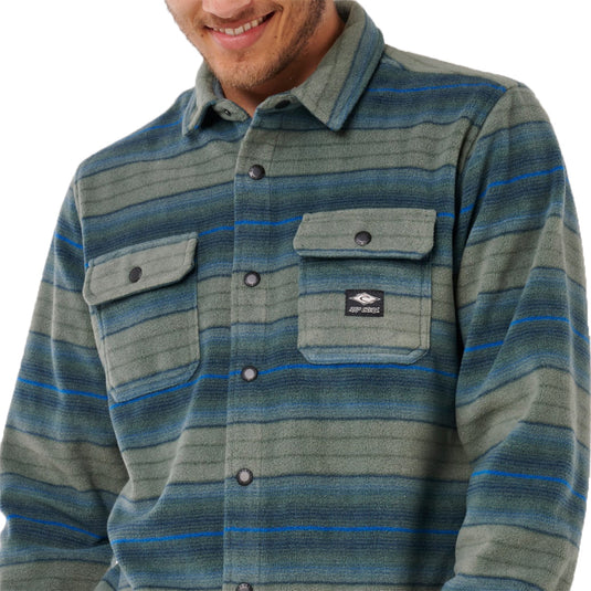 Rip Curl Fun Times Long Sleeve Snap-Button Polar Fleece Shirt 3