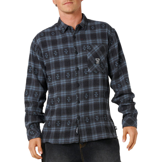 Rip Curl Fun Liquid Trips Long Sleeve Button-Up Flannel Shirt