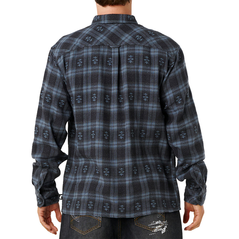 Load image into Gallery viewer, Rip Curl Fun Liquid Trips Long Sleeve Button-Up Flannel Shirt 2
