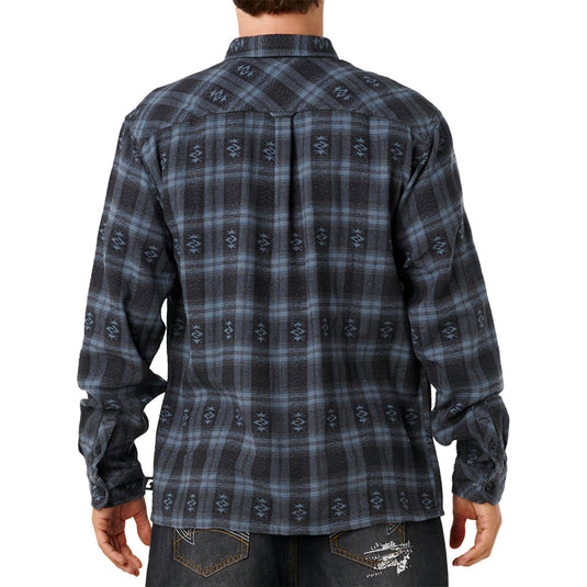 Rip Curl Fun Liquid Trips Long Sleeve Button-Up Flannel Shirt 2