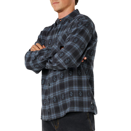 Rip Curl Fun Liquid Trips Long Sleeve Button-Up Flannel Shirt 3