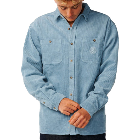 Rip Curl Premium Surf Cord Long Sleeve Button-Up Flannel Shirt 1