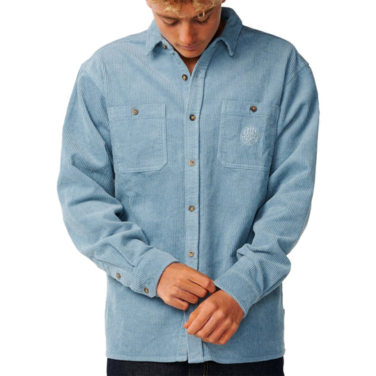Rip Curl Premium Surf Cord Long Sleeve Button-Up Flannel Shirt