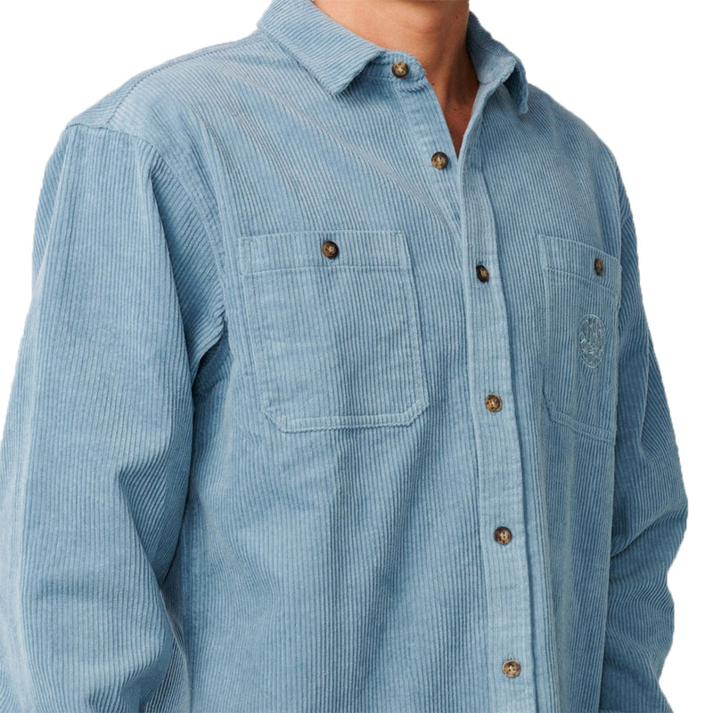 Load image into Gallery viewer, Rip Curl Premium Surf Cord Long Sleeve Button-Up Flannel Shirt 4
