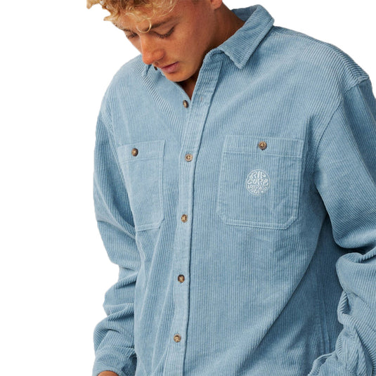 Rip Curl Premium Surf Cord Long Sleeve Button-Up Flannel Shirt 3
