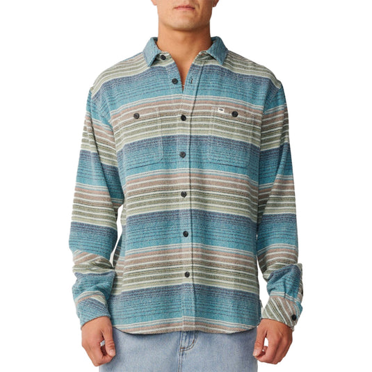 Rip Curl Classic Surf Baja Long Sleeve Button-Up Flannel Shirt 1