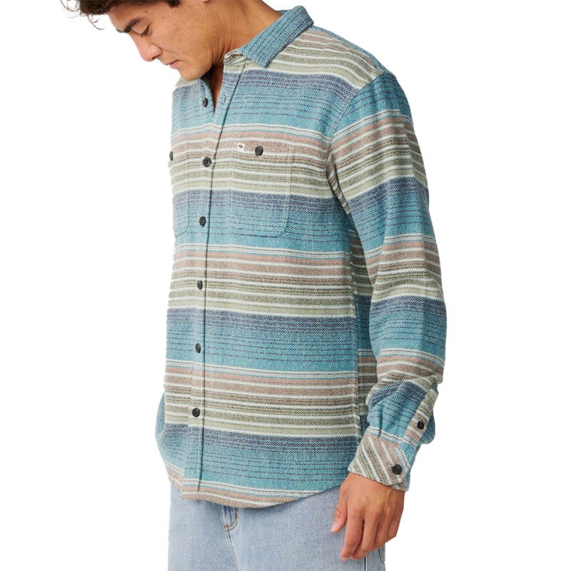 Load image into Gallery viewer, Rip Curl Classic Surf Baja Long Sleeve Button-Up Flannel Shirt 4

