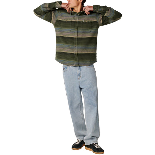 Rip Curl Classic Surf Baja Long Sleeve Button-Up Flannel Shirt 12