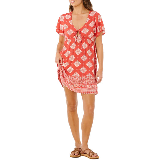 Rip Curl Women's Ventura Tiered Short Sleeve Mini Dress 1