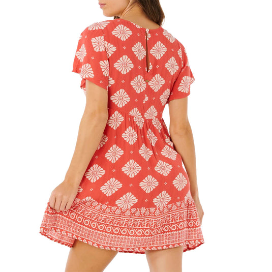 Rip Curl Women's Ventura Tiered Short Sleeve Mini Dress 2