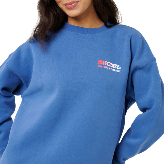 Rip Curl Women's Surf Puff Heritage Crew Sweatshirt 4