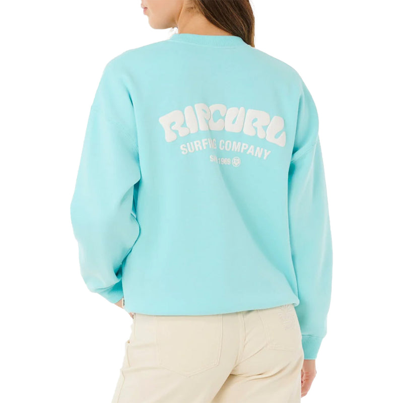 Load image into Gallery viewer, Rip Curl Women's Surf Puff Heritage Crew Sweatshirt 7
